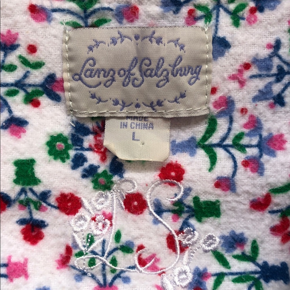 Floral Print Women's Robe - Picture 4 of 7